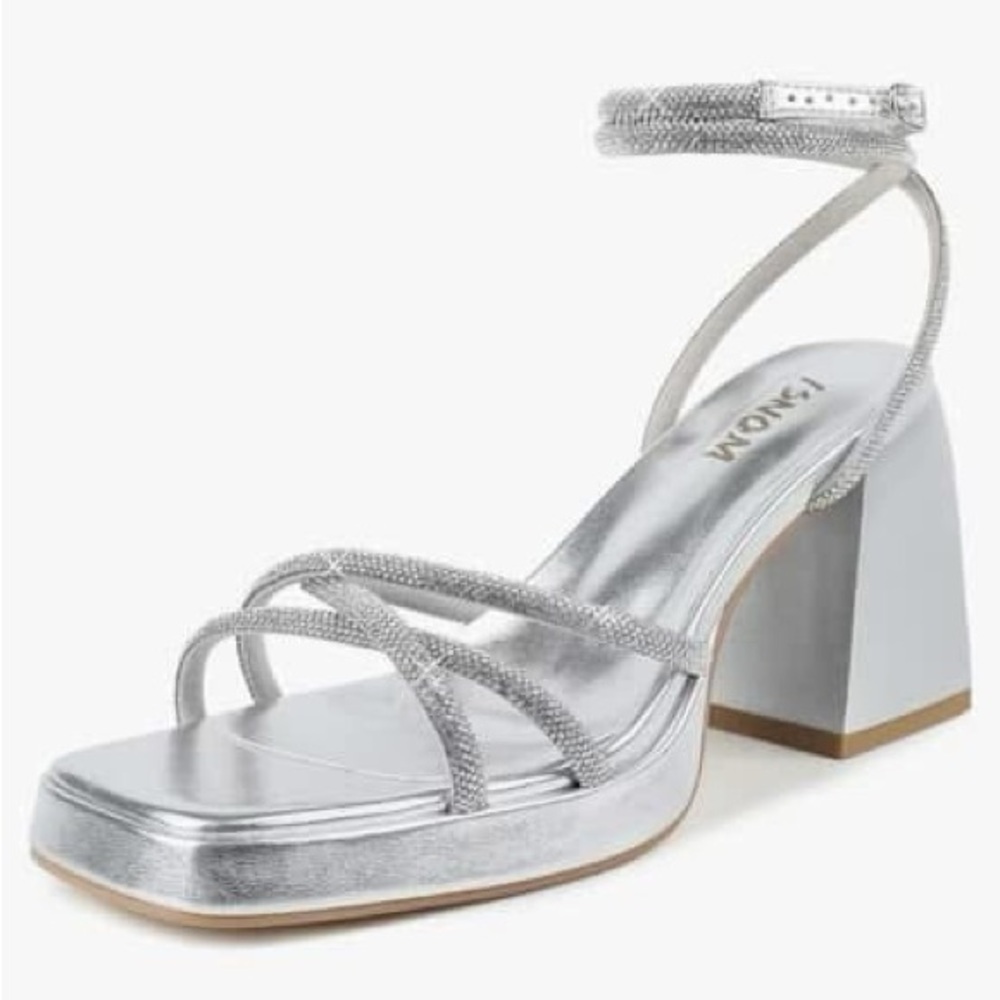 Silver Platform Heels